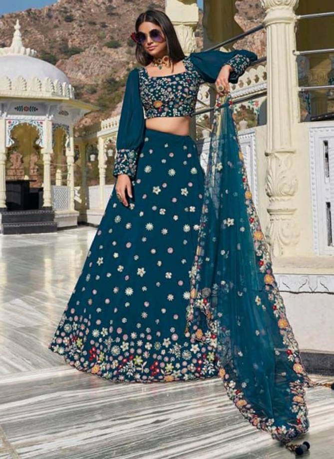 Henna Charm: Indian Georgette Lehenga Choli for Festivals By Ahesas Fashion  at Rs 5249.00 | Nana Varachha | Surat| ID: 2851530706962