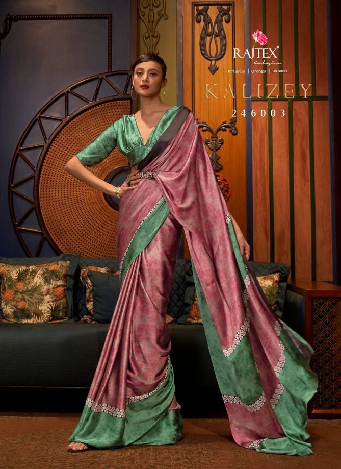 Kalizey By Rajtex Printed Japan Crepe Saree Suppliers In India