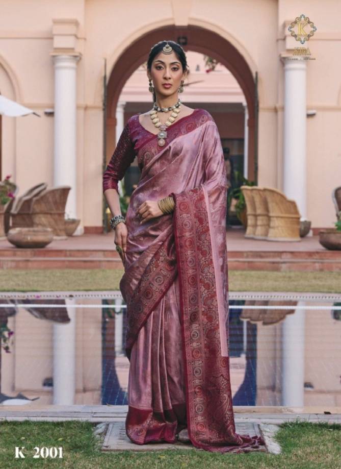Kasha Vol 2 By Kira Mushroom Satin Wedding Wear Sarees Suppliers In India