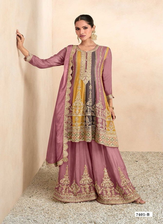 Preet By Gulkayra Chinon Readymade Suits Exporters In India