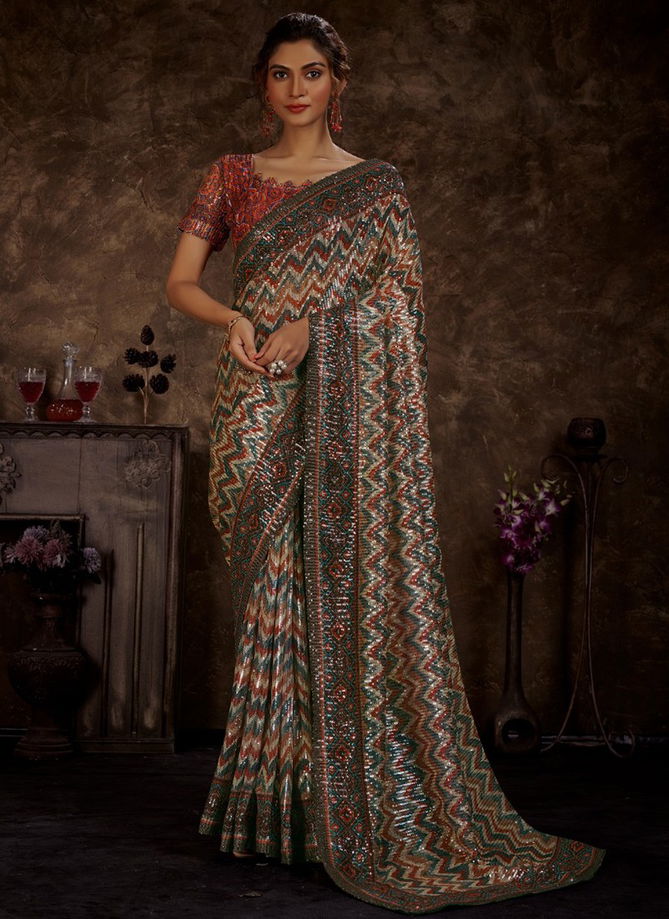 DPS Printed Wholesale Designer Sarees Catalog