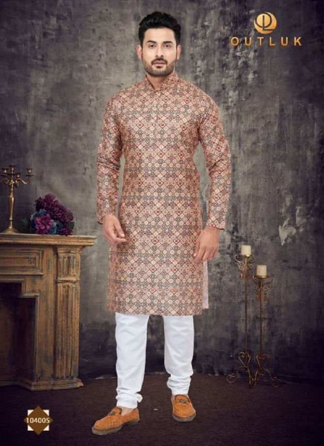 Multi Colour Outluk 104 Function Wear Wholesale Mens Kurta Pajama 104005