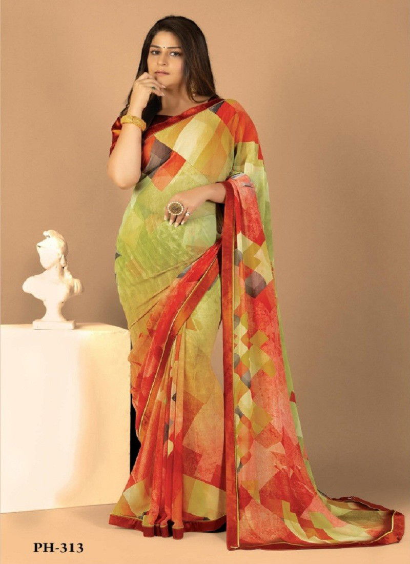 Panchi 3 By Shashvat Digital Printed Designer Bamber Silk Saree Wholesale Online