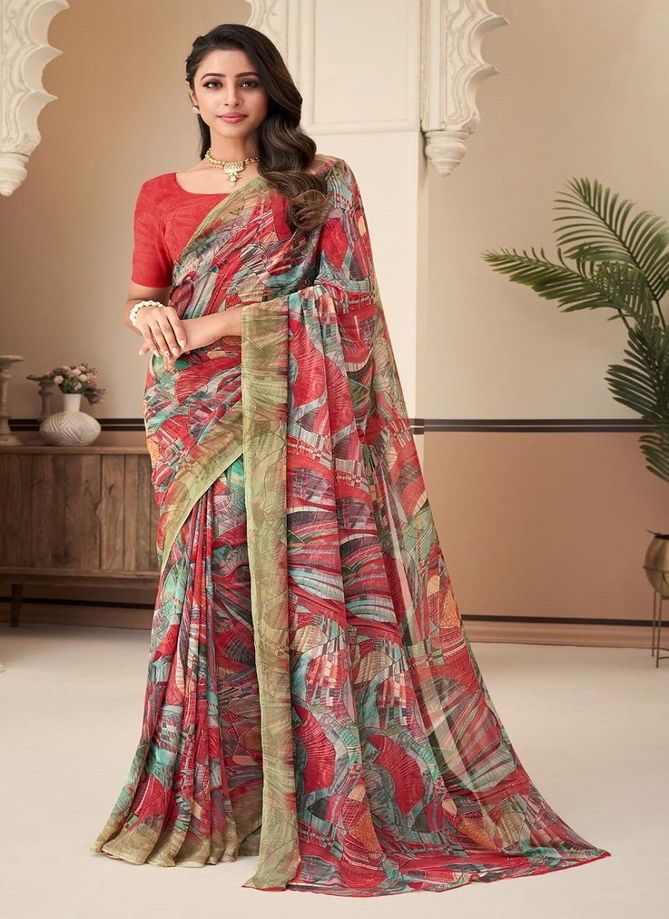 Raga Georgette Vol 7 By Ruchi Smooth Georgette Printed Saree Catalog