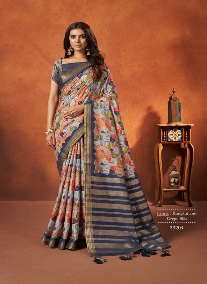 Saachi By Mahotsav Crepe Silk Festive Wear Designer Saree Catalog