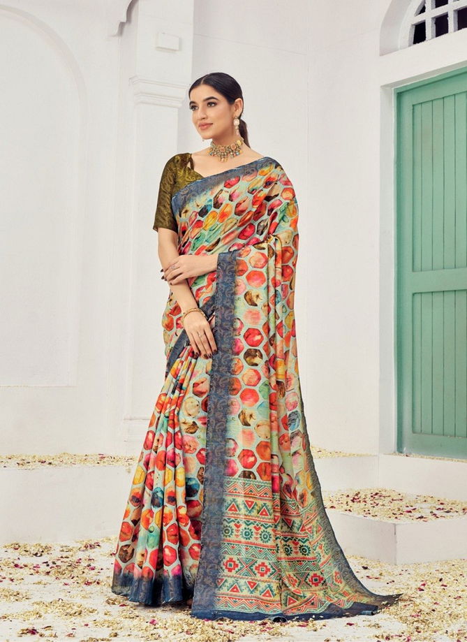 Samui Signature By Jivora Digital Printed Best Saree Wholesale Shop In Surat