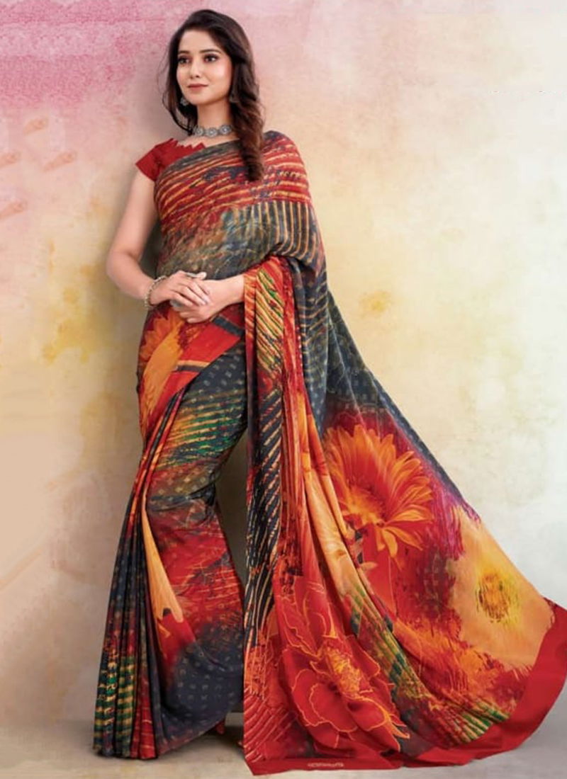 Maayaraa Crape Vol 1 Printed Daily Wear Sarees Catalog