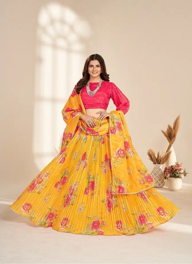 Valisha By Kamakshi Printed Organza Lehenga Choli Wholesale Shop In Surat