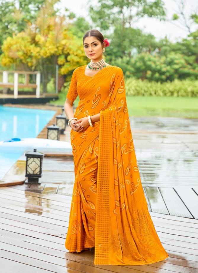 Ansha By Dhaga Bandhni Daily Wear Saree Orders In India 