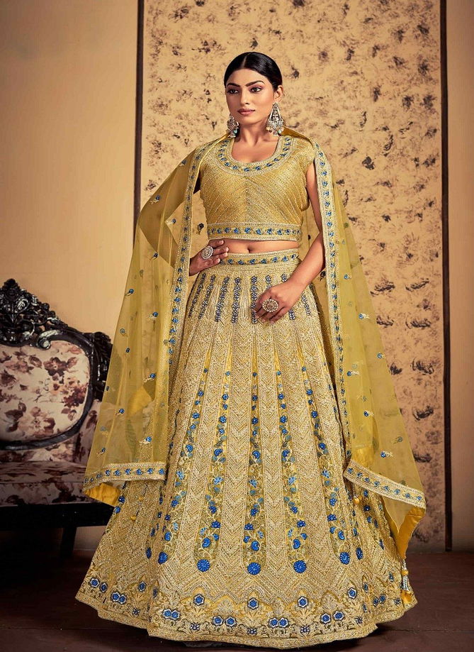 Mustard Colour Euphoria Vol 11 By Arya Designs Party Wear Lehenga Choli Catalog 67004