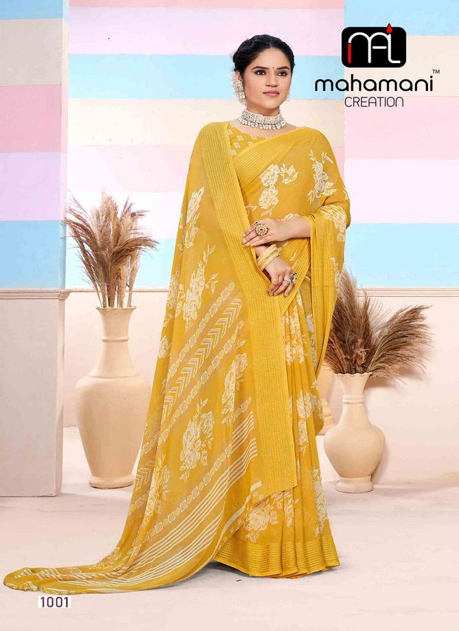 Jaya Vol 2 By Mahamani Creation Printed Saree Wholesalers Suppliers In Mumbai