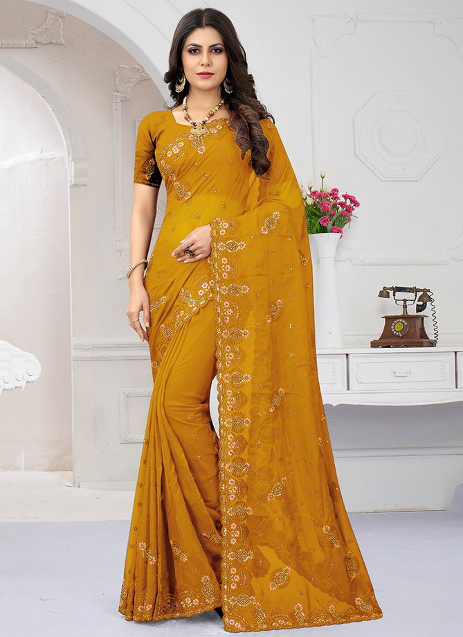 Nari Fashion Aparnaa Heavy Designer Party Wear Sarees Catalog