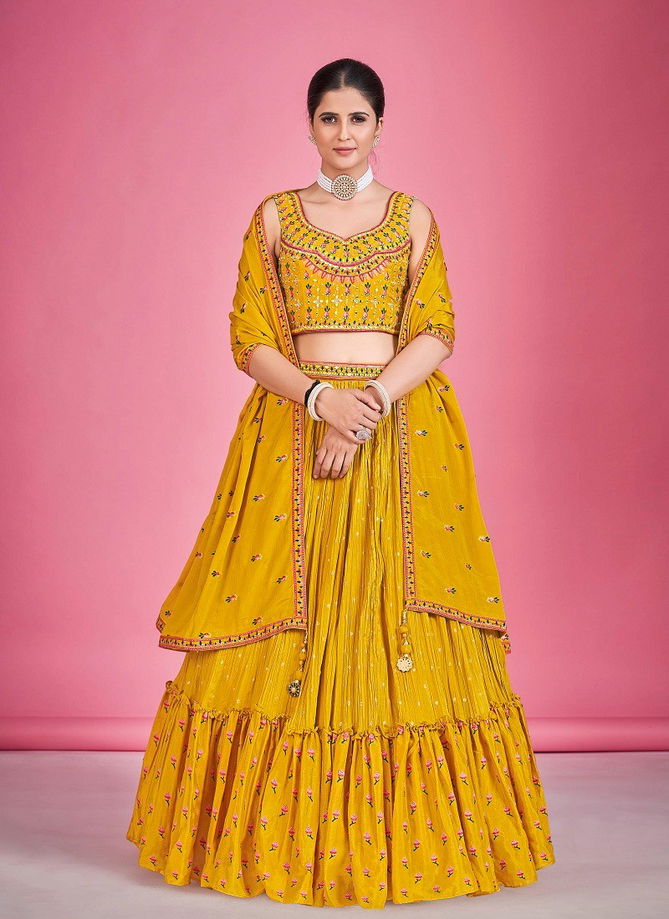 Mustard Colour Regina By Dresstive Designer Lehenga Choli Catalog 1606