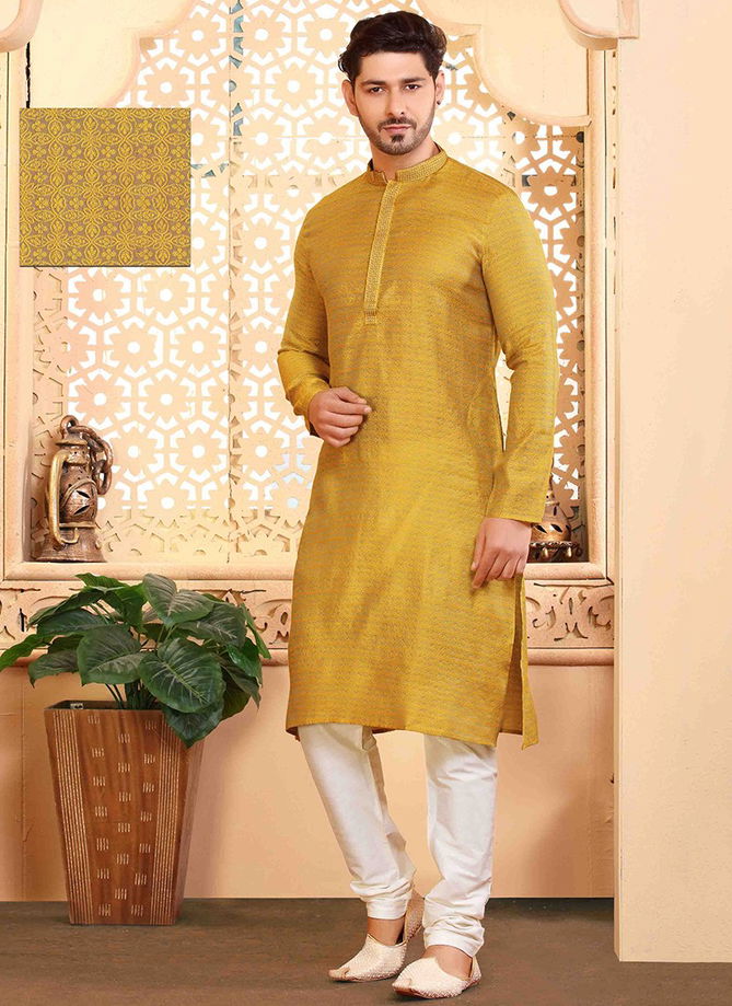 Mustard Ibaadat Wholesale Ethnic Wear Mens Kurta Pajama IBT KP 11