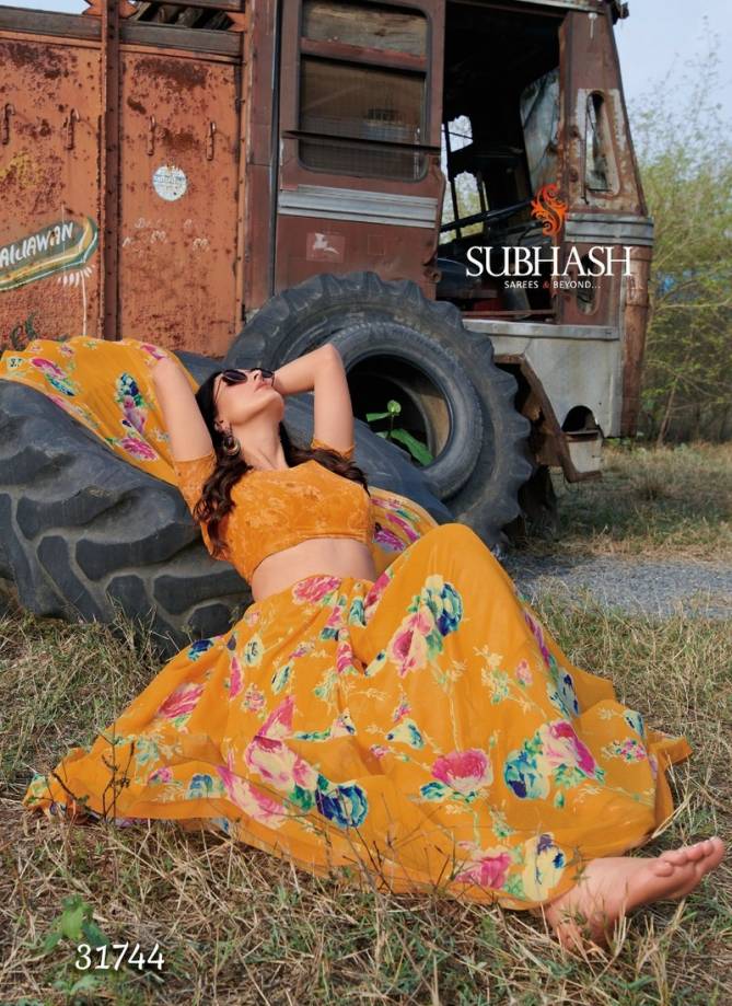 Subhash Saree Gardenia vol 8 Designer Floral Print All Over Work Georgette Daily Wear and office Wear Saree Collections
