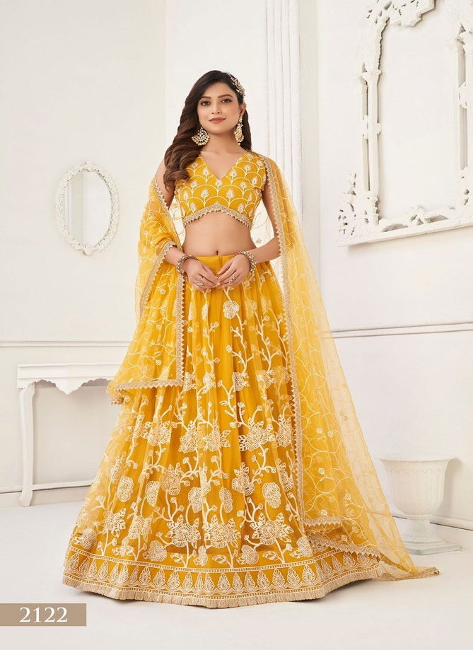 Kelaya Vol 5 By Narayani Fashion Butterfly Net With Thread Work Party Wear Lehenga Choli Catalog