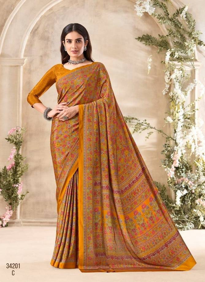 Vivanta Silk 35 By Ruchi Silk Crepe Printed Wholesale Sarees In India