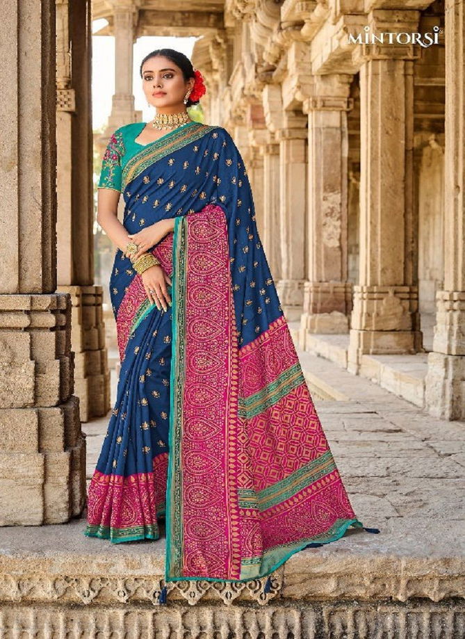 Beauty Star By Mintorsi Designer Silk Brasso Saree Catalog