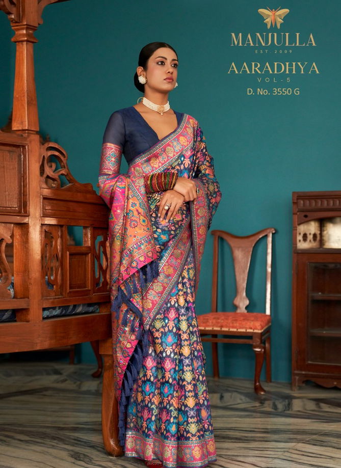 Aaradhya Vol 5 By Manjulaa Printed Sarees Catalog