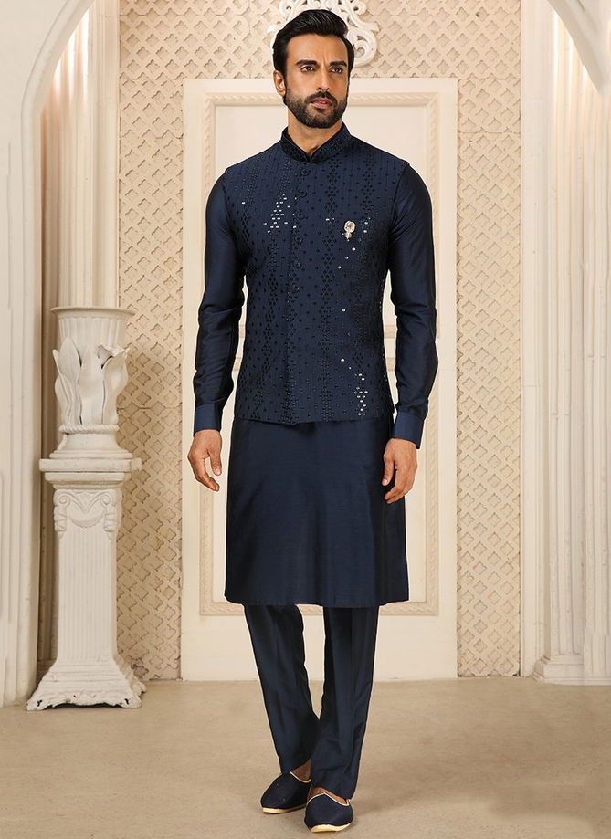 Festival Wear Wholesale Kurta Pajama With Jacket Collection