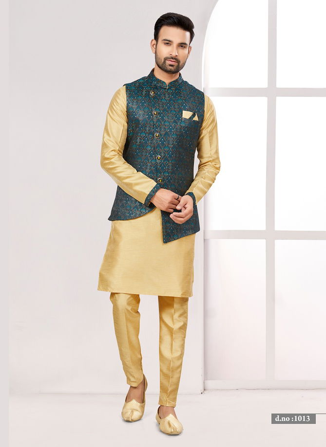 Function wear Lakhnavi Mens wear Modi Jacket Kurta Pajama Catalog