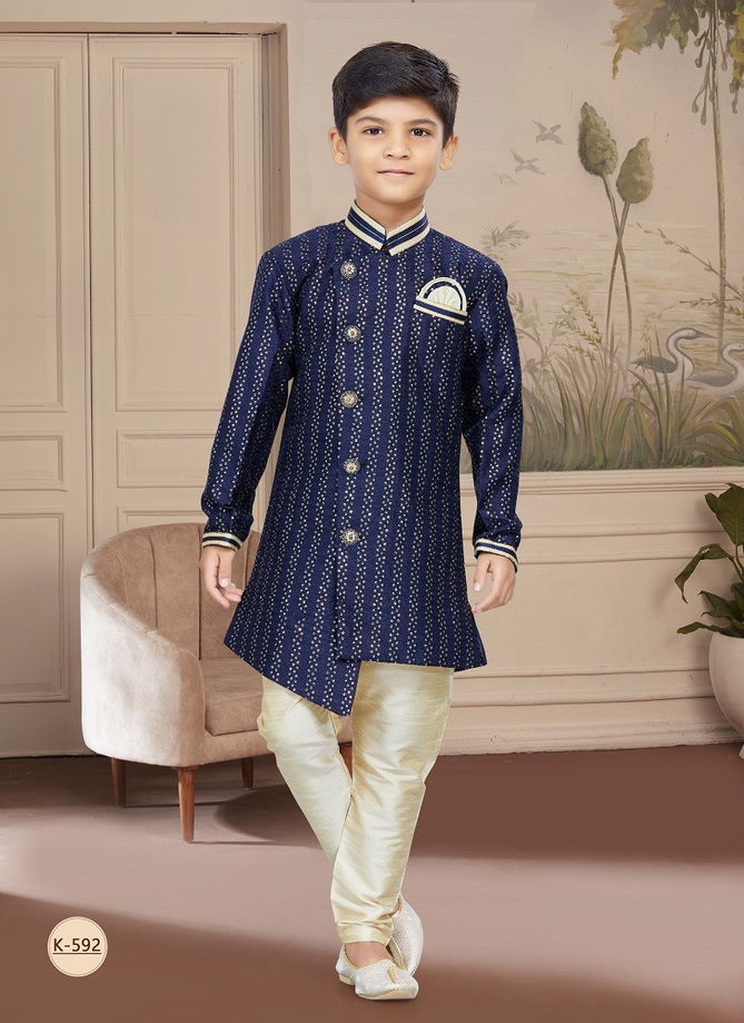 Kids Vol 4 Boys Wear Kurta Pajama And Indo Western Catalog