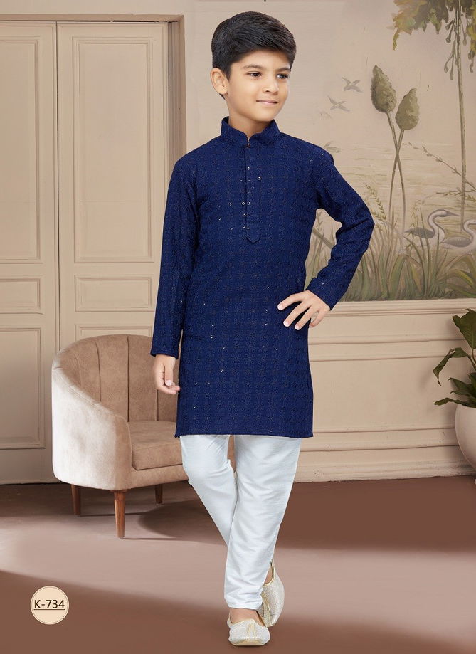 Kids Vol 4 Boys Wear Kurta Pajama And Indo Western Catalog