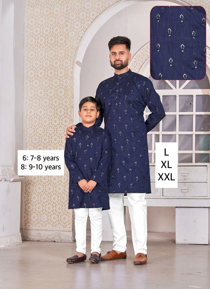 Navy Blue Colour Kurta Vol 11 Kurta With Pajama Catalog 2