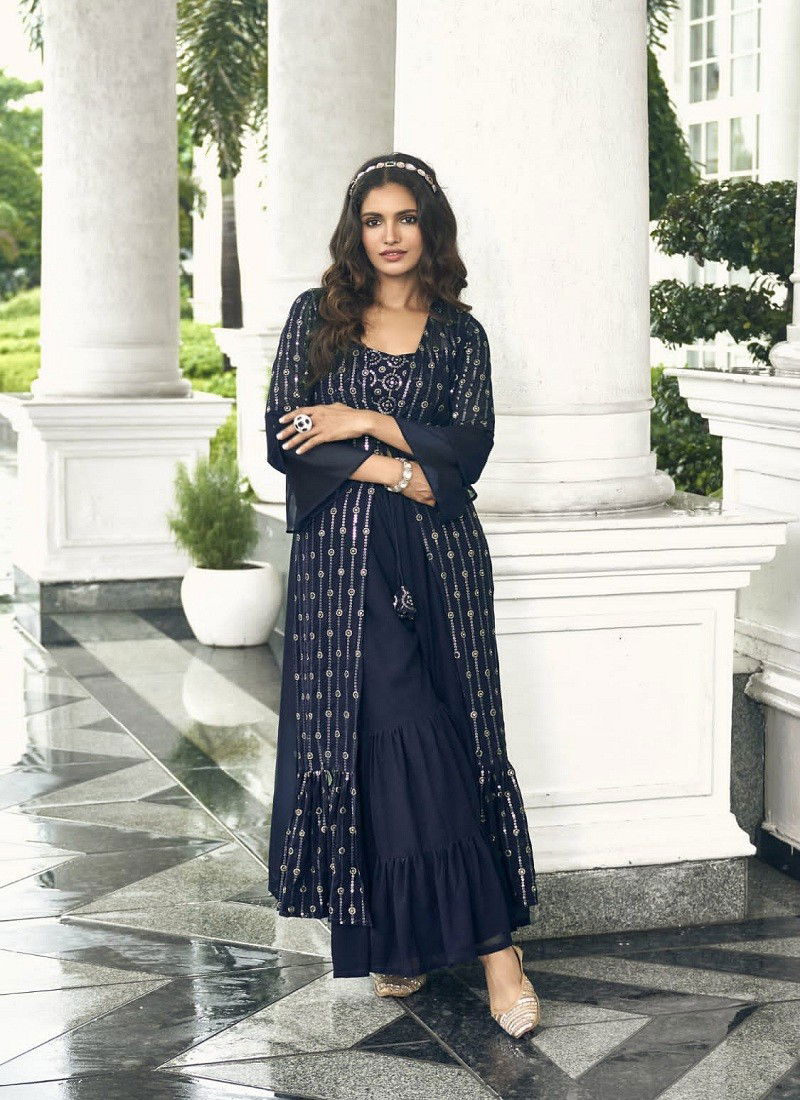 Nuqat By Shreematee Plazzo Suits Catalog