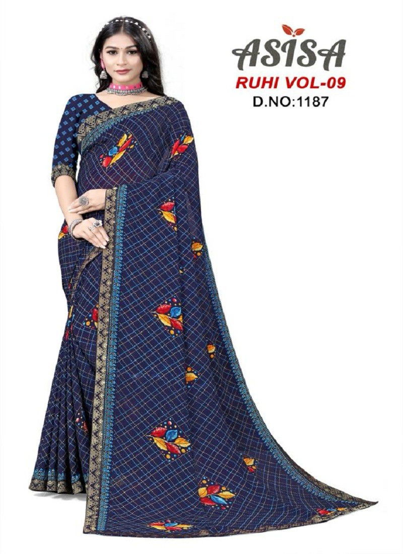 Ruhi Vol 9 By Asisa Printed Daily Wear Saree Catalog