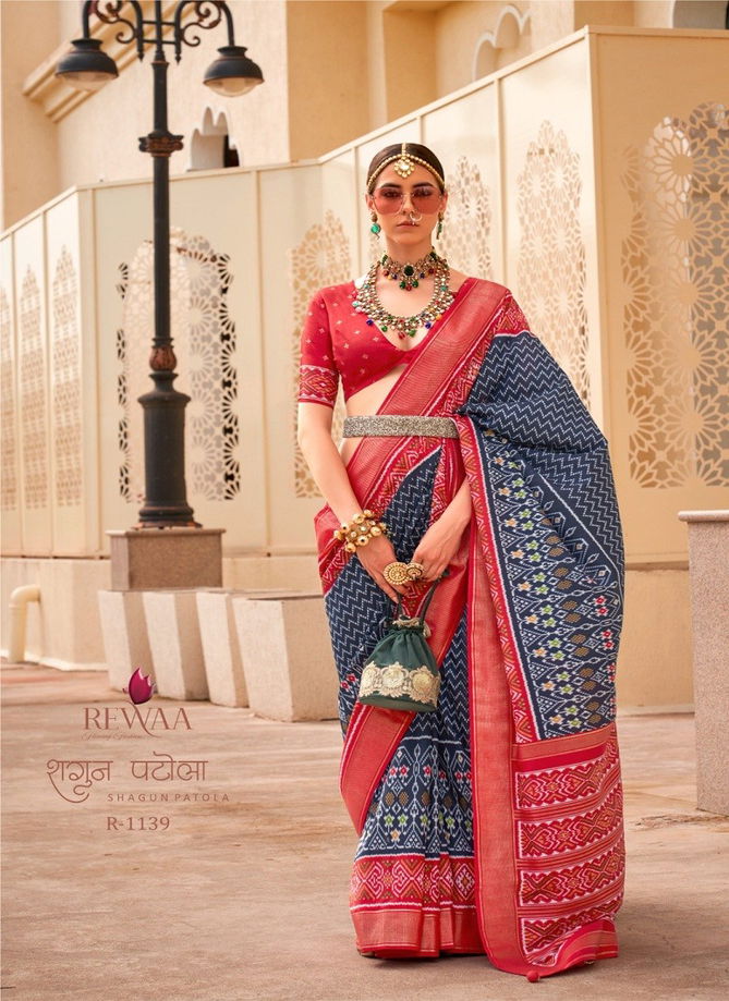 Shagun Patola By Rewaa Silk Designer Saree Catalog