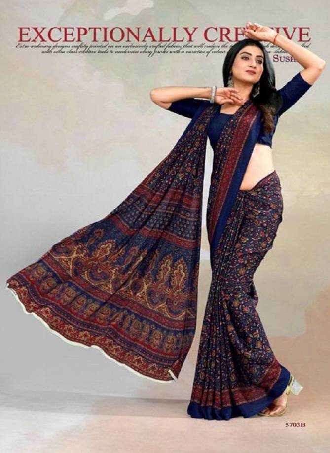 Sushma Set 57 Daily Wear Printed Saree Catalog
