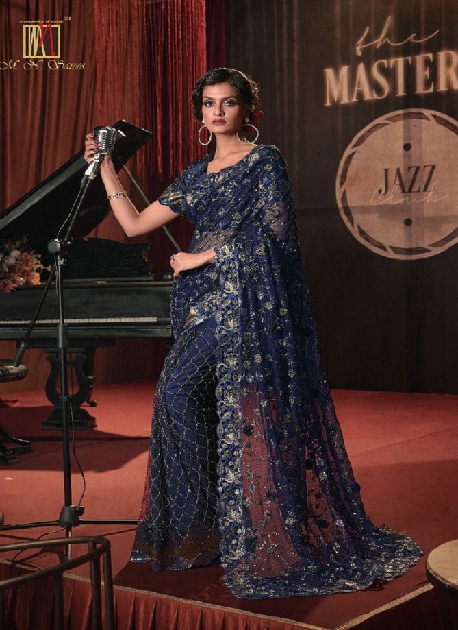 Swarovski Vol 7 By Mn Digital Net Designer Party Wear Saree Catalog