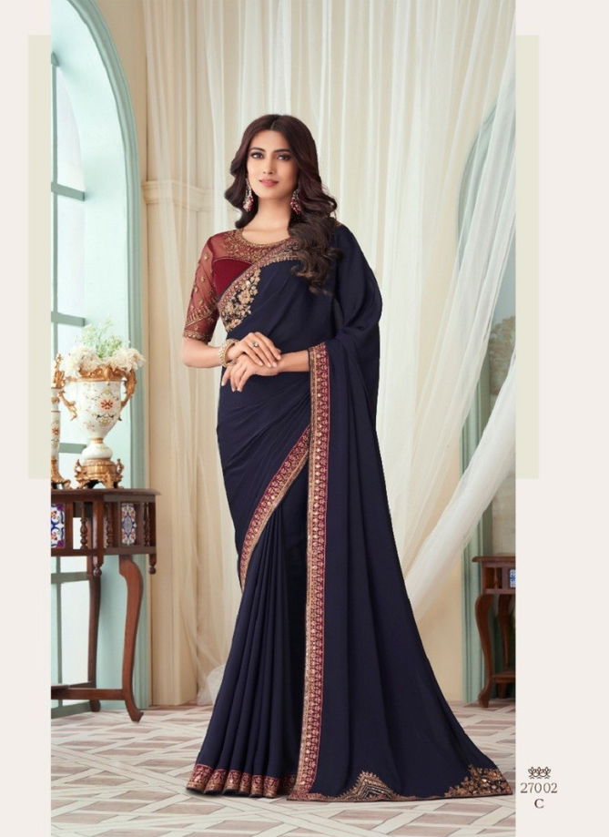 Tfh Milano Silk Designer Saree Catalog