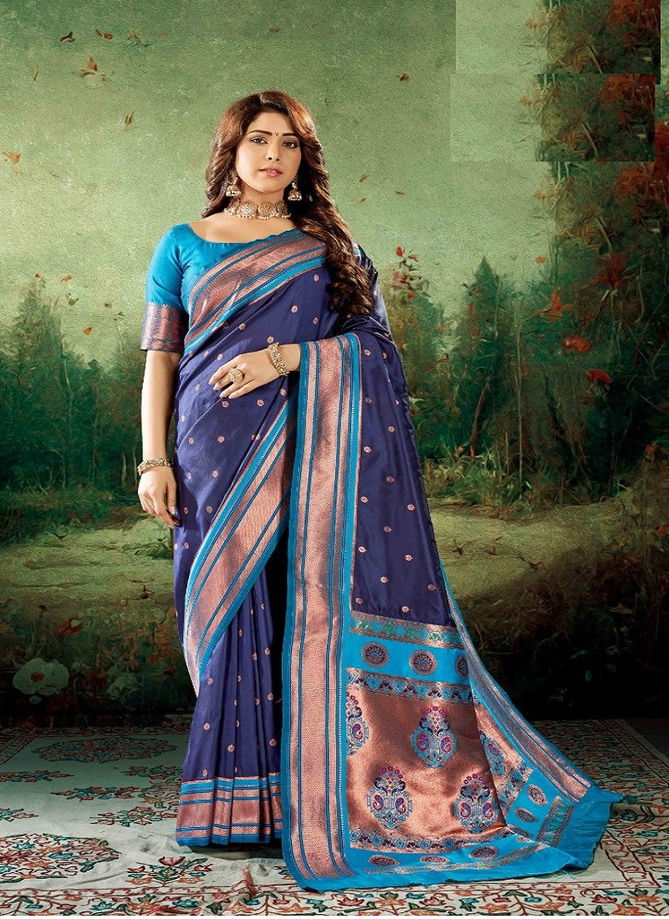 Kiya Paithani Silk By Rajpath Silk Saree Catalog