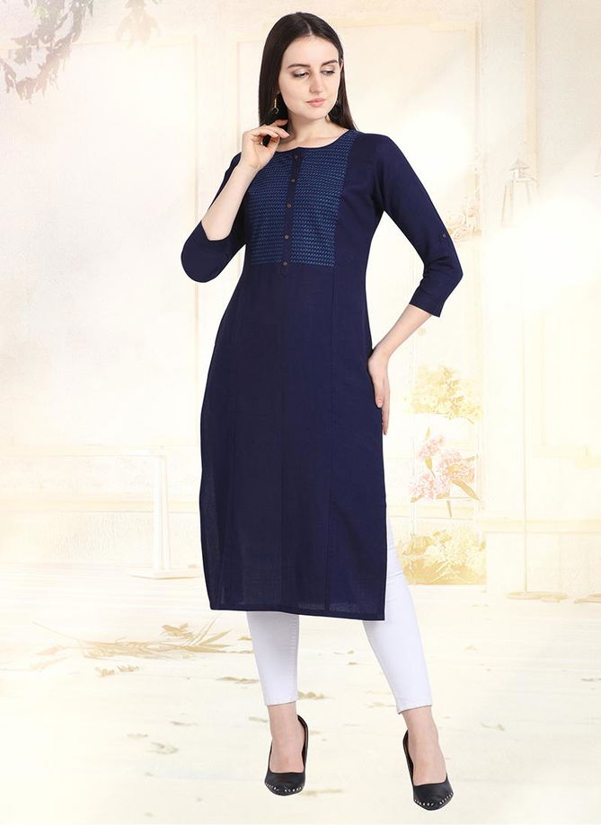 Straight Cut schiffli work Heay Rayon daily wear Designer kurtis Collection