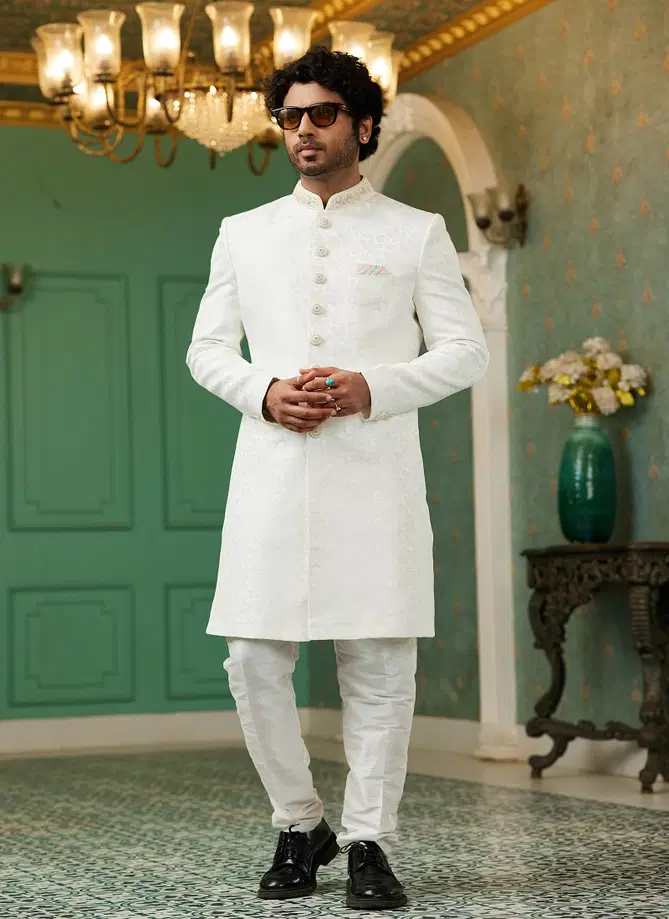 Function Wear Mens Indo Western Wholesale Clothing Distribution In India 