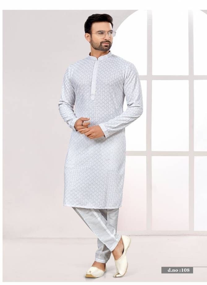 Function wear Lukhnavi Mens Kurta Pajama Catalog
