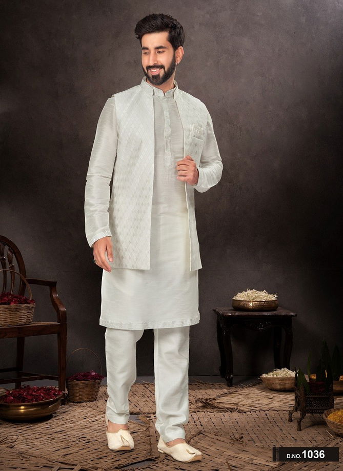 GS Fashion Occasion Wear Mens Designer Modi Jacket Kurta Pajama Orders In India