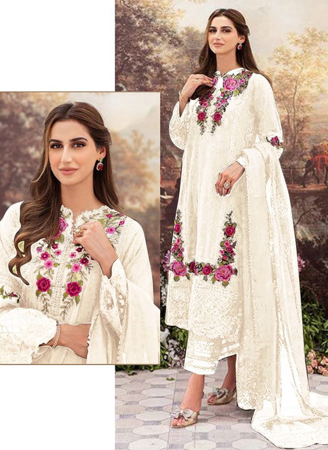 Off White Colour R 528 NX Wholesale Ethnic Wear Pakistani Salwar Suits Catalog R 528 B