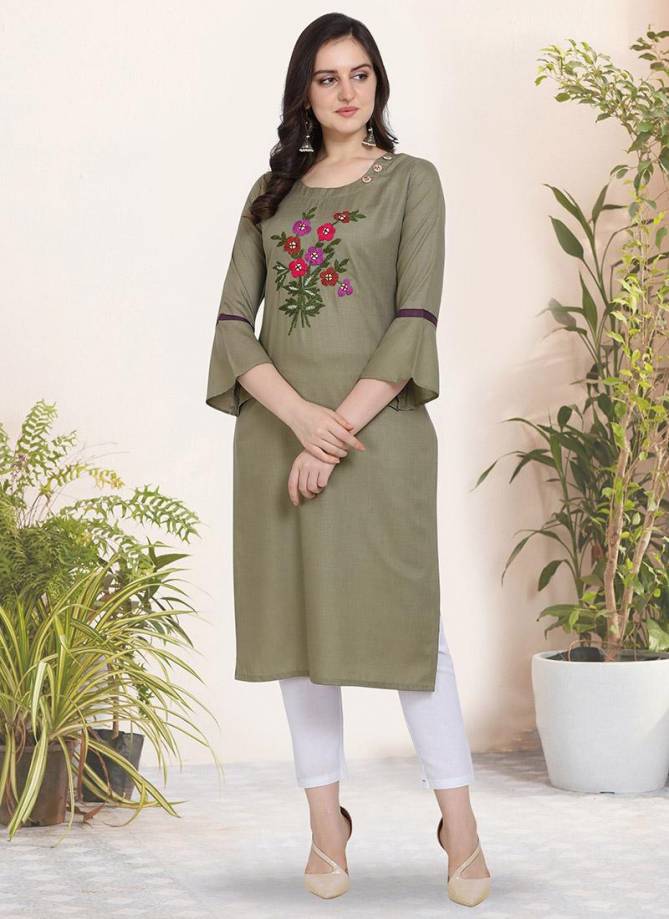 Kessi Handwork Cotton Silk Designer Reguar Wear Kurtis Collection