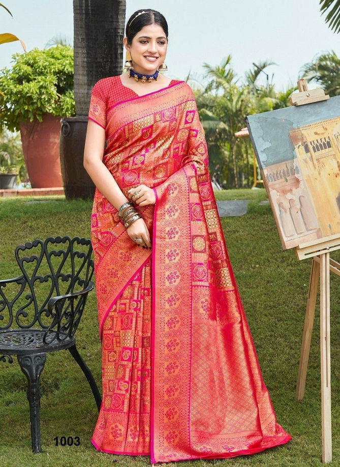 Vaibhavi Silk Vol 3 By Sangam Kanjivaram Silk Designer Saree Catalog