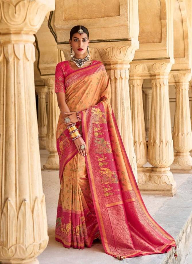 Rutba Vol 5 By Krishna Gokul Silk Sarees Catalog