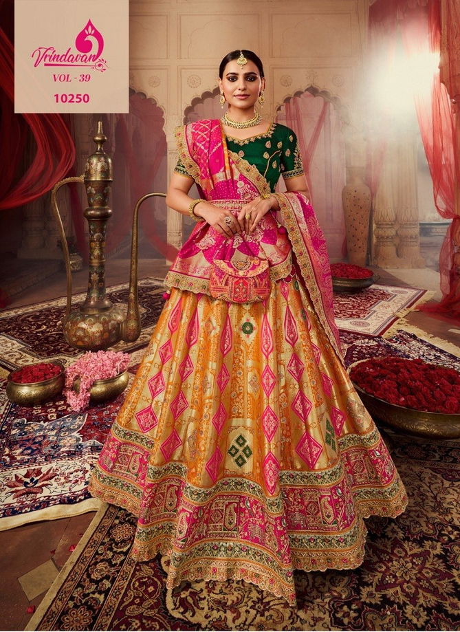 Vrindavan Vol 39 By Royal Banarasi Silk Designer Lehenga Choli Catalog