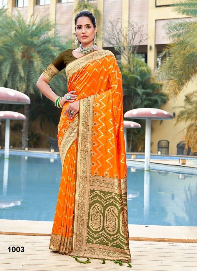 Armaan Silk By Bunawat Wedding Wear Banarasi Silk Sarees Wholesale Market In Surat