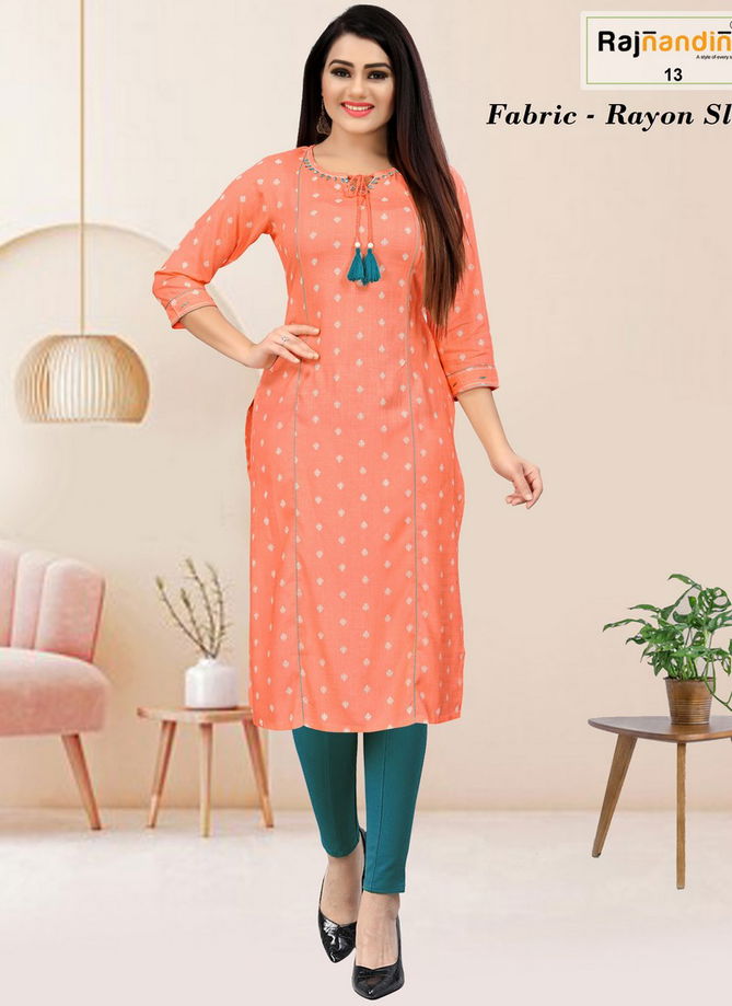 Delsy By Rajnandini Designer Kurti Catalog