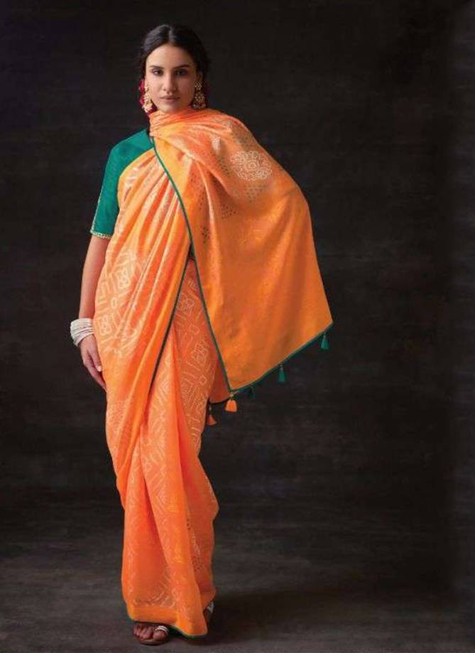 Meera Bandhani By Kimora 16021 To 16029 Designer Saree Catalog