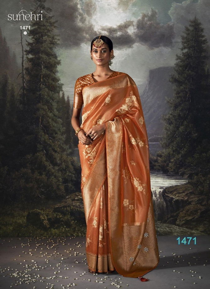 RaatRani By Kimora Organza Banarasi Designer Saree Catalog