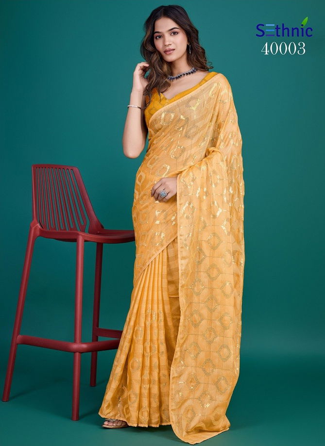 Saamya By Sethnic Glass Zari Designer Saree Orders In India