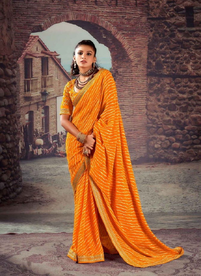 Siya By Mahamani Creation Georgette With Heavy Border Saree Catalog